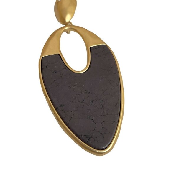 CHICO'S Necklace Brown Gold Tone Multi Strand 28" - Picture 5 of 8